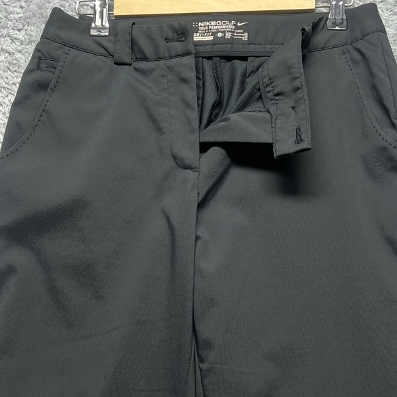 Nike Golf Pants Womens 4 Black Tour Performance Dri Fit Straight Chino Stretch - Picture 6 of 13